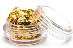 Пищевое золото -1 лист (баночка) Изображение Пищевое золото -1 лист (баночка)